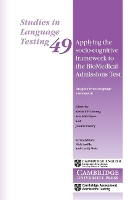 Book Cover for Applying the Socio-Cognitive Framework to the BioMedical Admissions Test by Kevin Y. F. Cheung