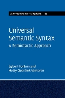 Book Cover for Universal Semantic Syntax by Egbert Universiteit Leiden Fortuin, Hetty Universiteit Leiden GeerdinkVerkoren