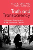 Book Cover for Truth and Transparency by Alan K University of Denver Sturm College of Law Chen, Justin University of Denver Sturm College of Law Marceau