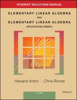 Book Cover for Student Solutions Manual to accompany Elementary Linear Algebra, Applications version, 11e by Howard Anton