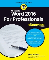 Book Cover for Word 2016 For Professionals For Dummies by Dan Gookin