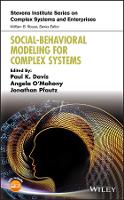 Book Cover for Social-Behavioral Modeling for Complex Systems by Paul K. Davis