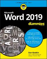 Book Cover for Word 2019 For Dummies by Dan Gookin