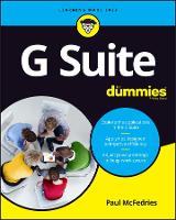 Book Cover for G Suite For Dummies by Paul McFedries