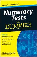 Book Cover for Numeracy Tests For Dummies by Colin Beveridge