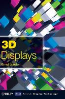 Book Cover for 3D Displays by Ernst University of Stuttgart, Germany Lueder