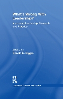 Book Cover for What’s Wrong With Leadership? by Ronald E. Riggio