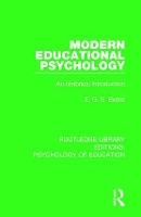 Book Cover for Modern Educational Psychology by E.G.S. Evans