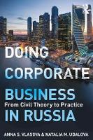 Book Cover for Doing Corporate Business in Russia by Anna Vlasova, Natalia Udalova