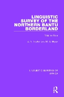 Book Cover for Linguistic Survey of the Northern Bantu Borderland by A. N. Tucker, M. A. Bryan