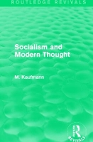 Book Cover for Socialism and Modern Thought by M. Kaufmann