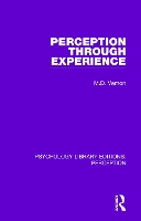 Book Cover for Perception Through Experience by M.D. Vernon