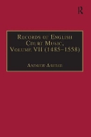 Book Cover for Records of English Court Music by Andrew Ashbee