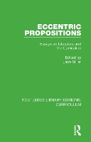 Book Cover for Eccentric Propositions by Jane Miller