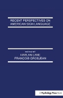 Book Cover for Recent Perspectives on American Sign Language by Harlan L. Lane