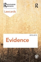 Book Cover for Evidence Lawcards 2012-2013 by Routledge