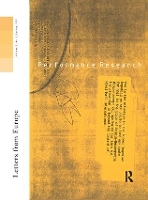 Book Cover for Performance Research: Letters from Europe by Ric Allsopp