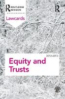 Book Cover for Equity and Trusts Lawcards 2012-2013 by Routledge