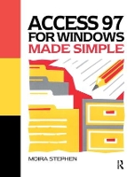 Book Cover for Access 97 for Windows Made Simple by MOIRA Stephen