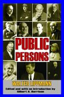 Book Cover for Public Persons by Walter Lippmann