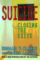 Book Cover for Suicide by Ronald V. Clarke