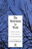 Book Cover for Motivation to Work by Frederick Herzberg