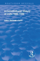 Book Cover for Revival: A Constitutional History of India (1936) by Arthur Berriedale Keith