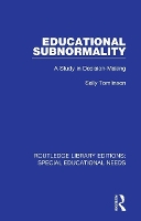 Book Cover for Educational Subnormality by Sally Tomlinson