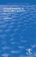 Book Cover for The English Register of Oseney Abbey, by Oxford by Andrew Clark