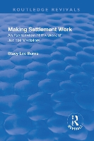 Book Cover for Making Settlement Work by Stacy Lee Burns