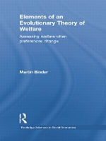 Book Cover for Elements of an Evolutionary Theory of Welfare by Martin Max Planck Institute of Economics, Germany Binder