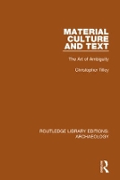 Book Cover for Material Culture and Text by Christopher Tilley