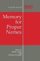 Book Cover for Memory for Proper Names by Cohen