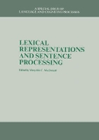 Book Cover for Lexical Representations And Sentence Processing by MaryEllen C MacDonald