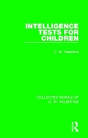 Book Cover for Intelligence Tests for Children by C.W. Valentine