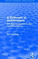 Book Cover for A Dictionary of Abbreviations by Eric Partridge