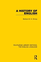 Book Cover for A History of English (RLE: English Language) by Barbara M. H. Strang