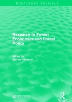 Book Cover for Research in Forest Economics and Forest Policy by Marion Clawson