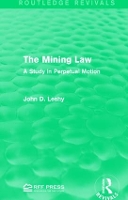 Book Cover for The Mining Law by John D. Leshy