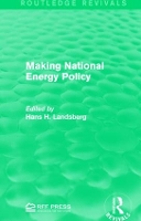 Book Cover for Making National Energy Policy by Hans H. Landsberg