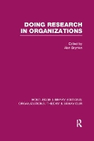 Book Cover for Doing Research in Organizations (RLE: Organizations) by Alan Bryman