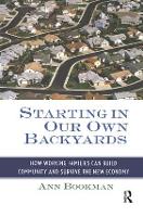 Book Cover for Starting in Our Own Backyards by Ann Bookman