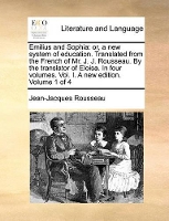 Book Cover for Emilius and Sophia by Jean Jacques Rousseau