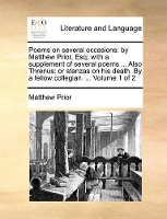 Book Cover for Poems on Several Occasions by Matthew Prior