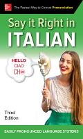 Book Cover for Say It Right in Italian, Third Edition by EPLS