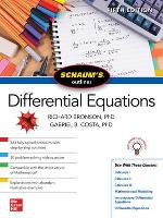 Book Cover for Schaum's Outline of Differential Equations, Fifth Edition by Richard Bronson, Gabriel B. Costa