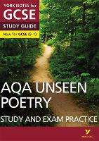 Book Cover for AQA English Literature Unseen Poetry Study and Exam Practice: York Notes for GCSE everything you need to catch up, study and prepare for and 2023 and 2024 exams and assessments by Mary Green