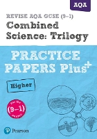 Book Cover for Pearson REVISE AQA GCSE (9-1) Combined Science Higher Practice Papers Plus: For 2024 and 2025 assessments and exams (Revise AQA GCSE Science 16) by Stephen Hoare