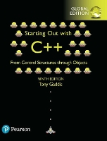 Book Cover for Starting Out with C++ from Control Structures through Objects, Global Edition by Tony Gaddis