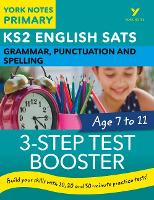 Book Cover for English SATs 3-Step Test Booster Grammar, Punctuation and Spelling: York Notes for KS2 catch up, revise and be ready for the 2023 and 2024 exams by Helen Chilton